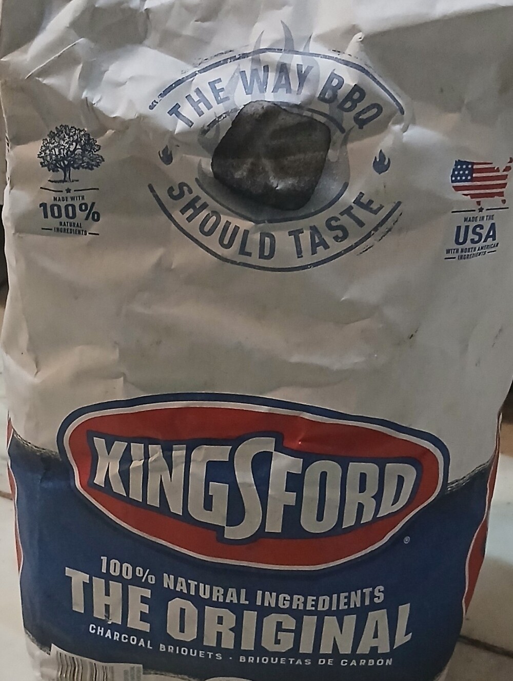 Kingsford The Original Charcoal Briquets  Blue Red Bag nwt